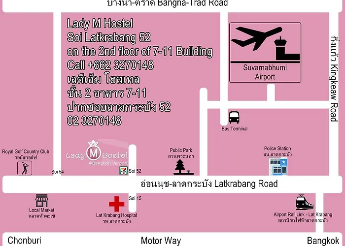 Mariya Lady Suvarnabhumi Airport Хостел *